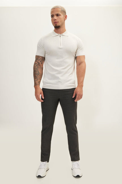 Tailored Knit Pants - Anthracite