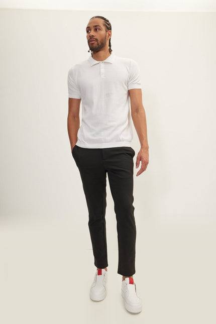Relaxed Pull-On Pants - Black