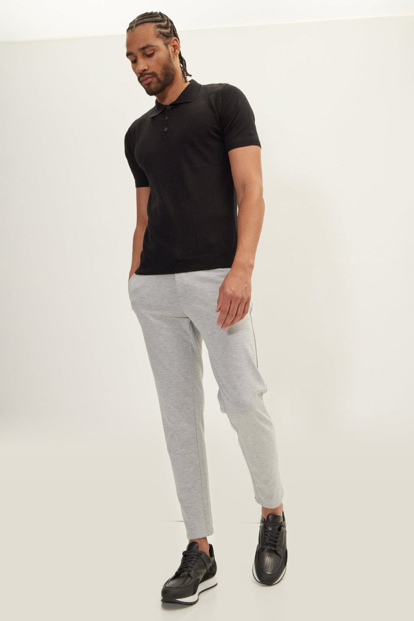Relaxed Pull-On Pants - Grey