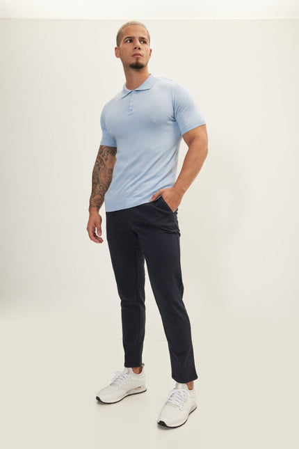 Relaxed Pull-On Pants - Navy