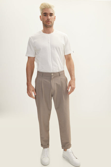 Waffle Stretch Beach Day Pants - Brown