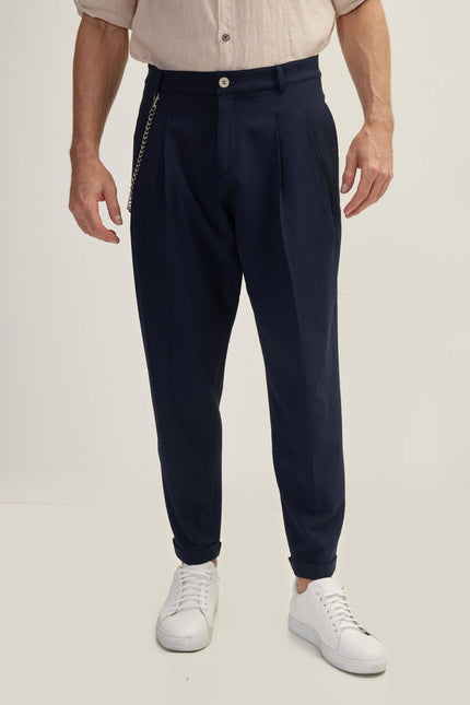 Waffle Stretch Beach Day Pants - Navy