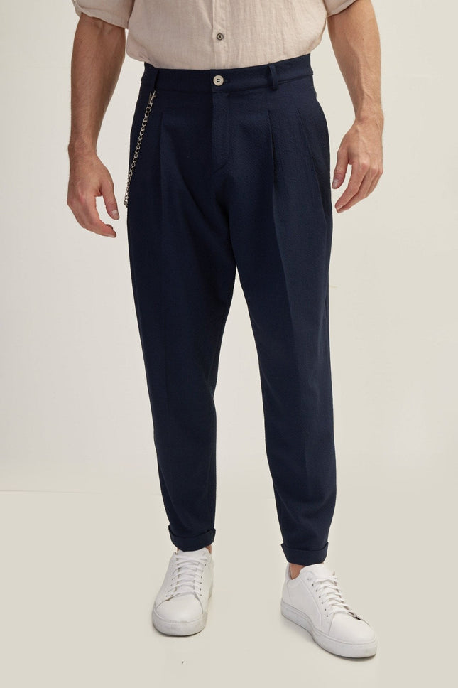 Waffle Stretch Beach Day Pants - Navy