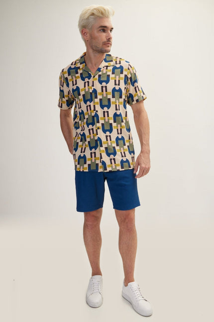 Cotton Waffle Drawstring Shorts - Hawaii
