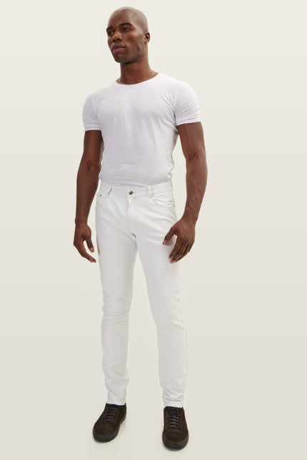 Lambskin Leather Pants - White