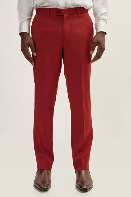Vitale Merino Wool Single-Breasted Suit - Rust