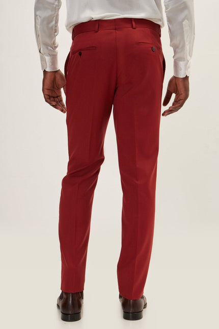 Vitale Merino Wool Single-Breasted Suit - Rust