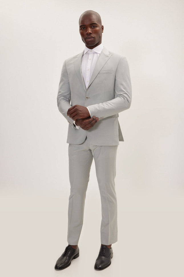 Super 120s Merino Wool Single-Breasted Suit - Mint Green