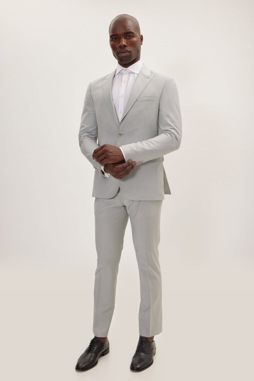 Super 120s Merino Wool Single-Breasted Suit - Mint Green