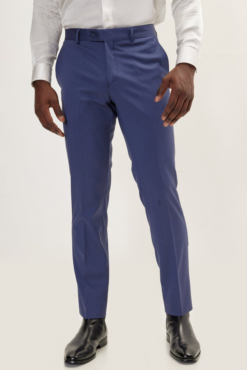 Vitale Merino Wool Single-Breasted Suit - Indigo