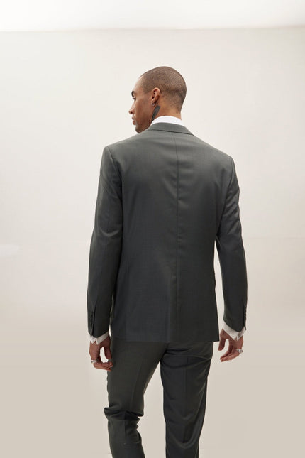 Super 180s Wool and Silk Single-Breasted Suit - Dark Green