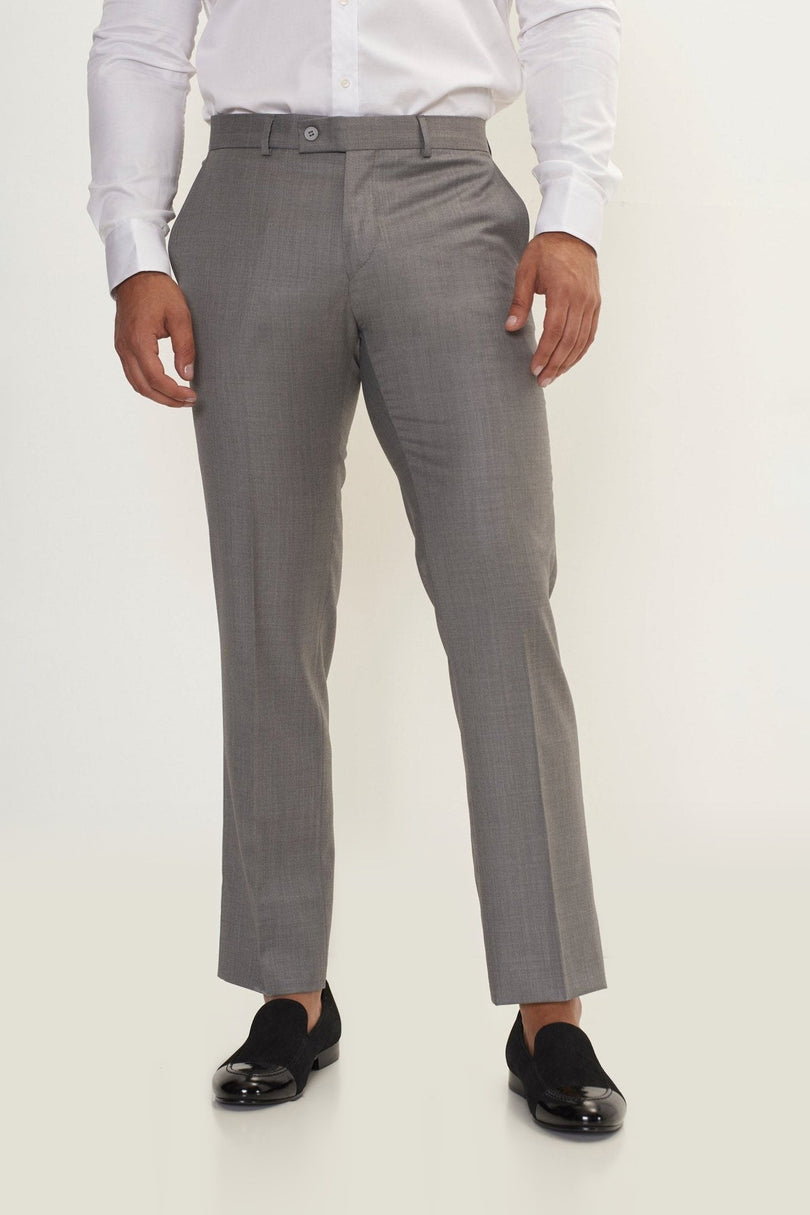 Super 180s Wool and Silk Single-Breasted Suit - Grey