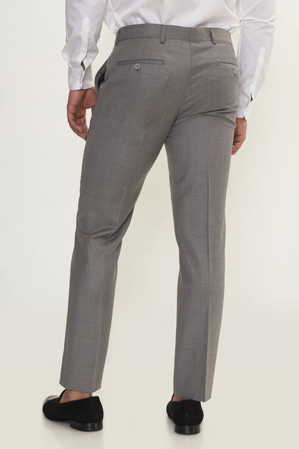 Super 180s Wool and Silk Single-Breasted Suit - Grey