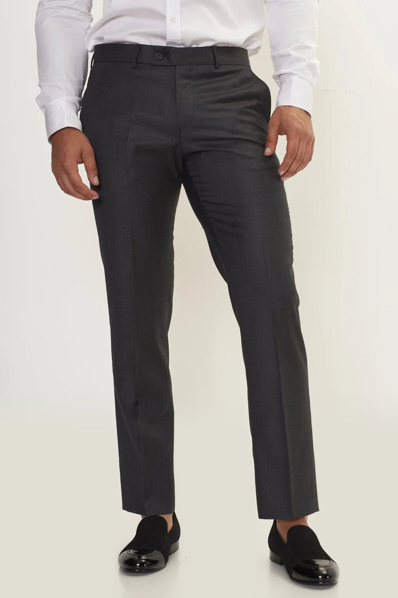 Super 180s Wool and Silk Single-Breasted Suit - Slate Grey