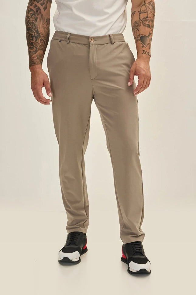 Wrinkle-Free Tapered Travel Pants - Vizon
