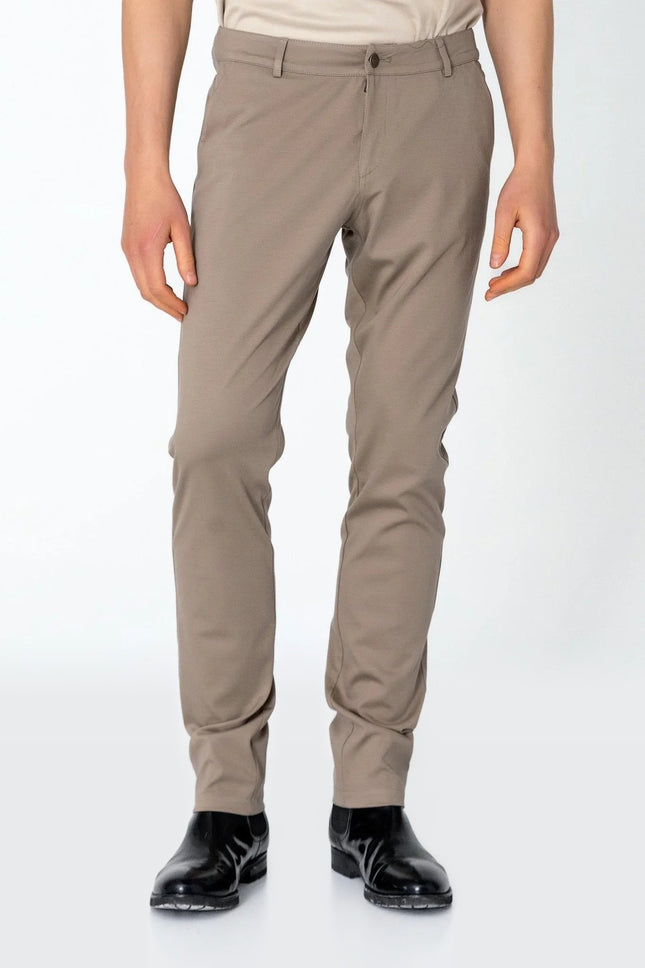 Slim Tapered Casual Pants - Sand