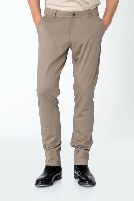 Slim Tapered Casual Pants - Sand