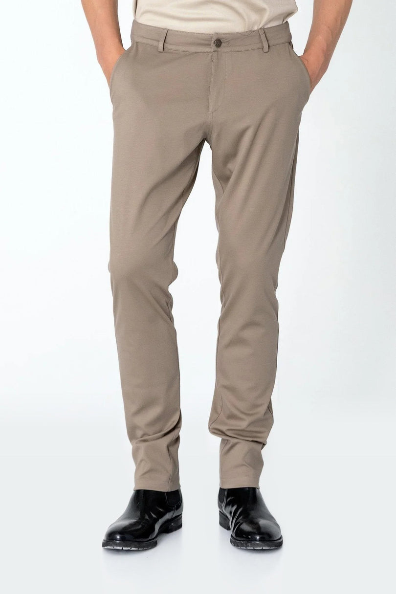 Slim Tapered Casual Pants - Sand