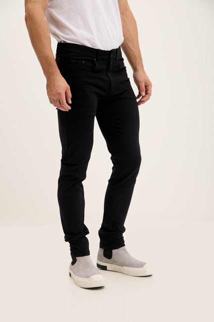 Lightweight Fitted Casual Pants - Black