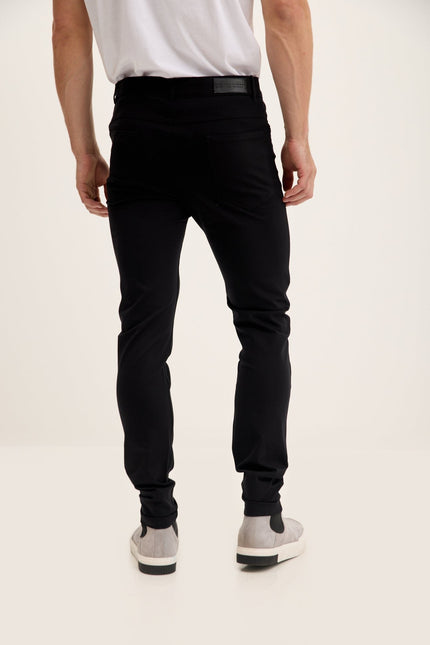 Lightweight Fitted Casual Pants - Black