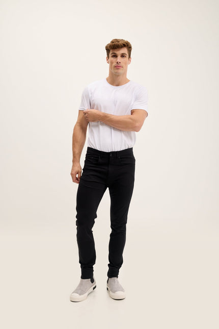 Lightweight Fitted Casual Pants - Black