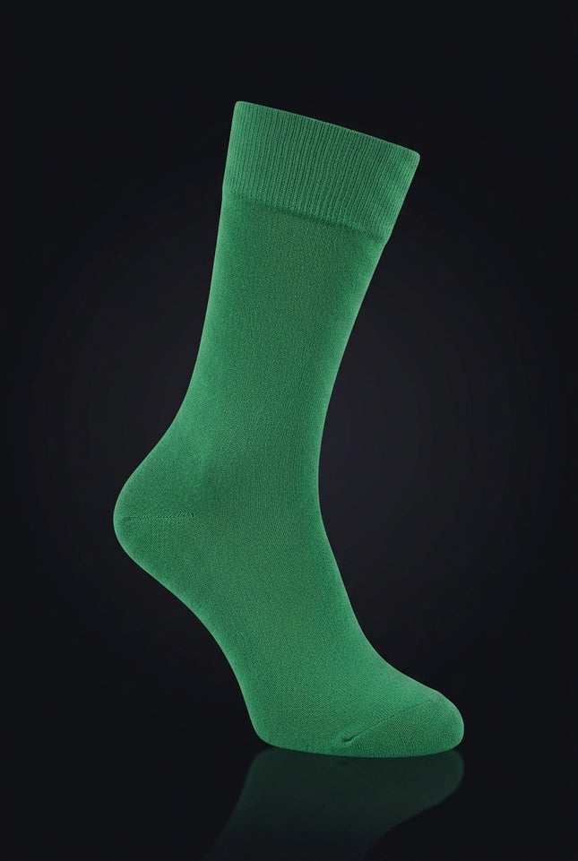 Solid Sock - Green - flat