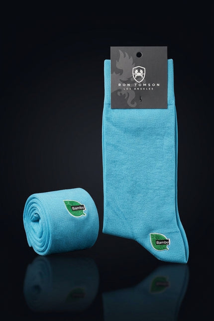 Cotton Blend Socks - Blue - pair