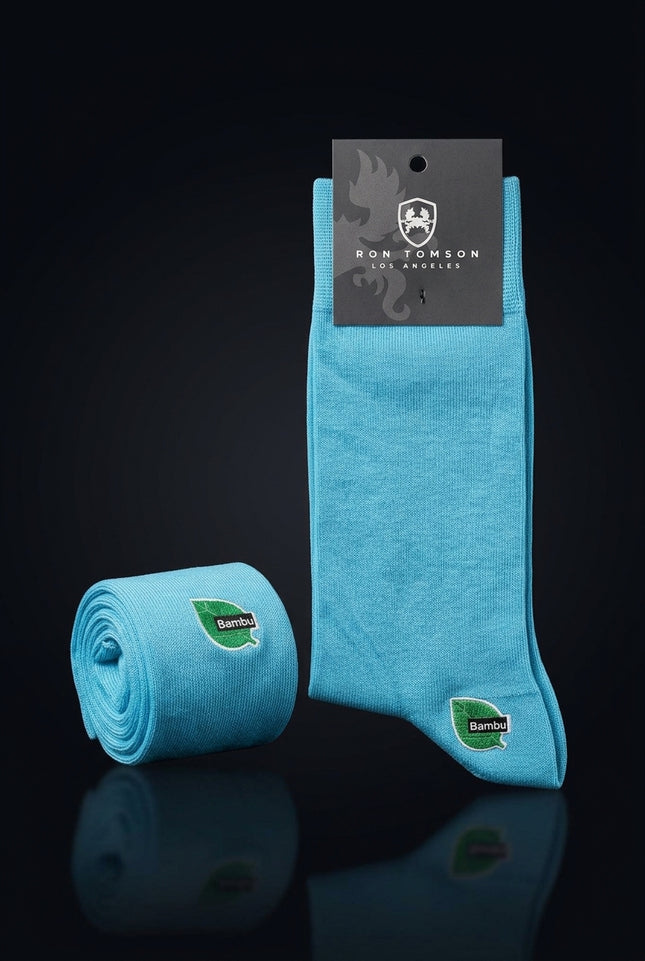 Cotton Blend Socks - Blue - pair