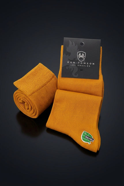 Cotton-Blend Sock - Mustard - pair