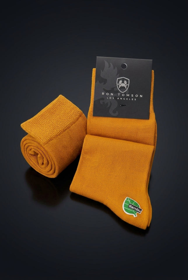 Cotton-Blend Sock - Mustard - pair