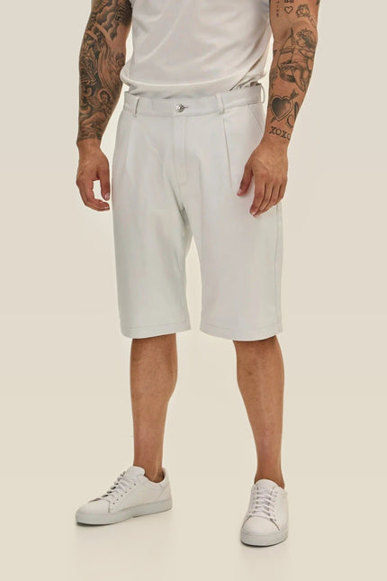 Nappa Lambskin Leather Shorts - White