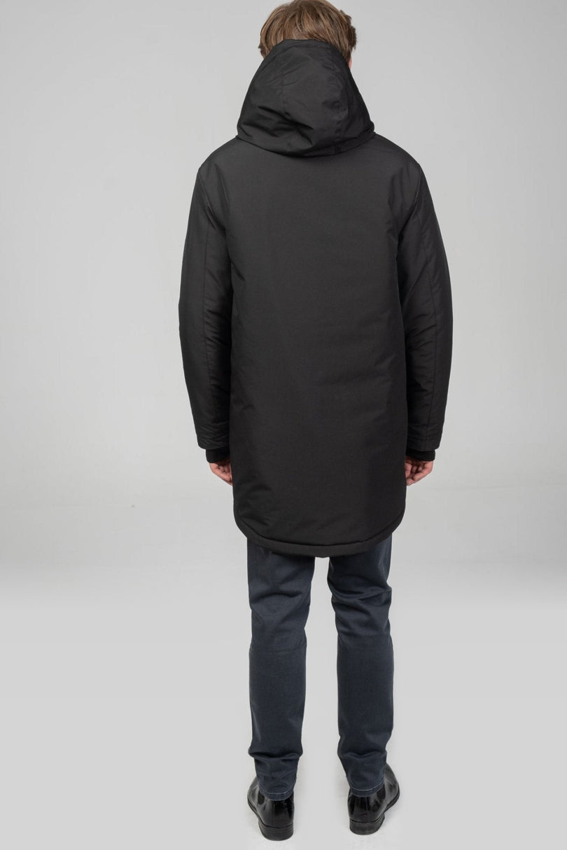 Hooded Winter Parka - Black