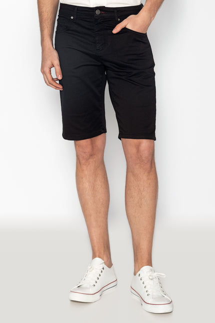 5-Pocket Cotton Shorts - Black