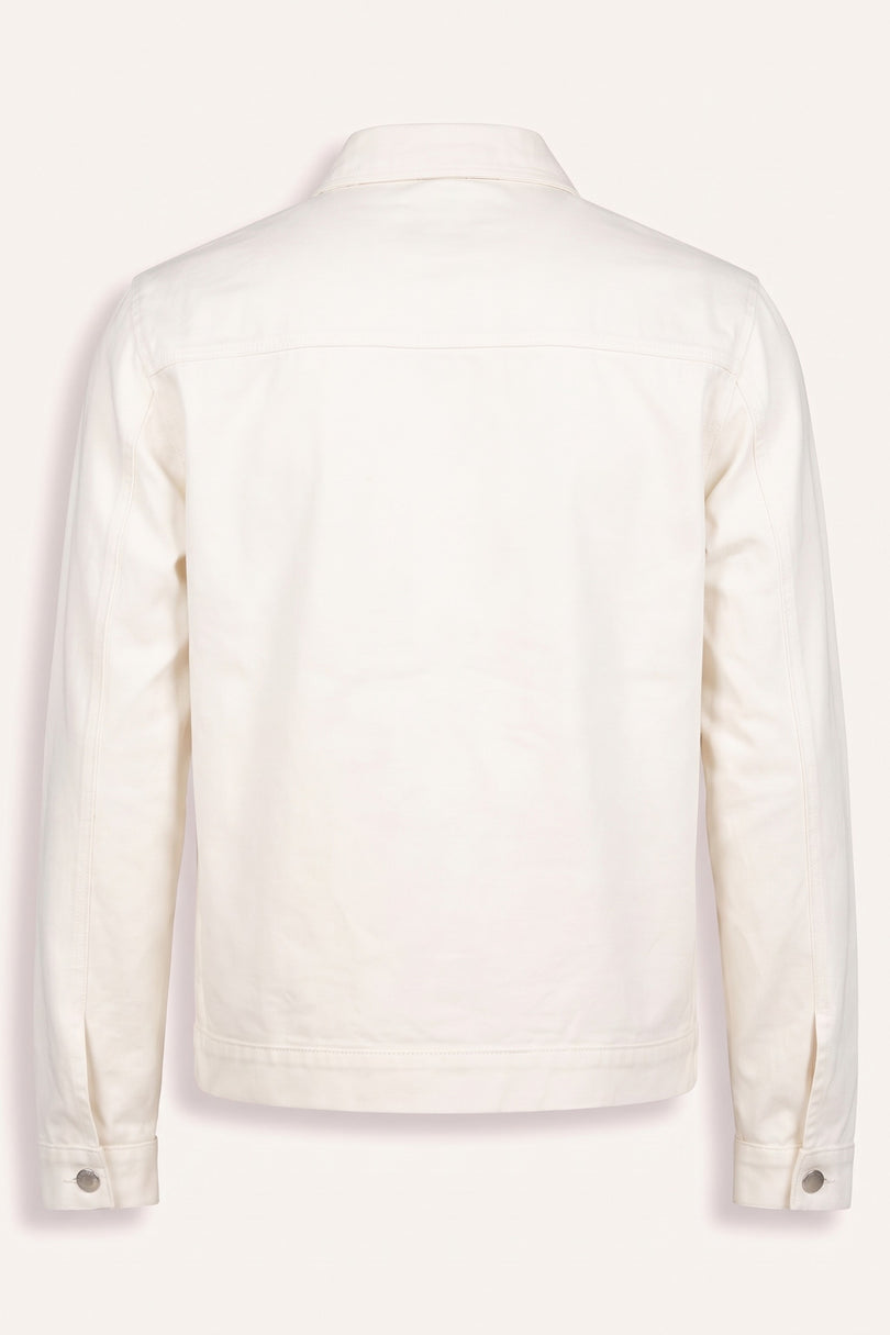 Canvas Jacket - Off White - Back View