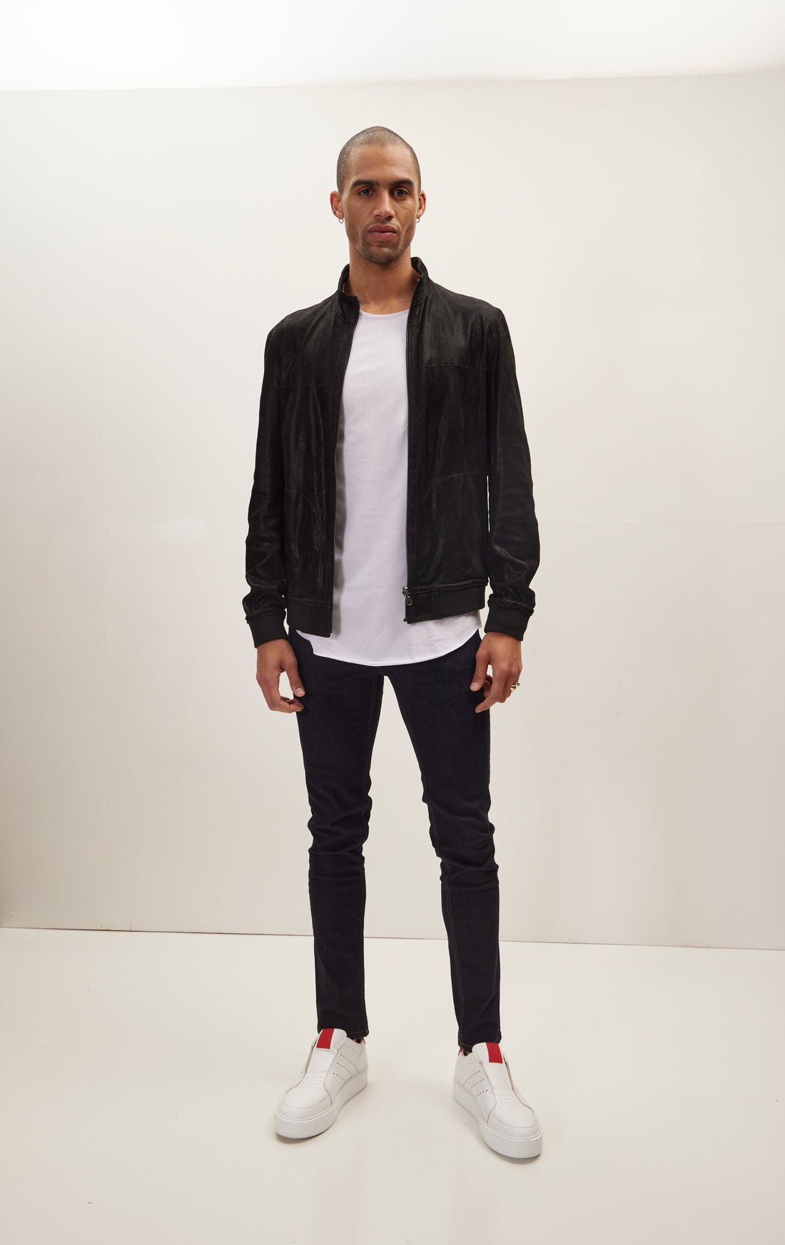 Suede To Genuine Reversible Leather Jacket - Black