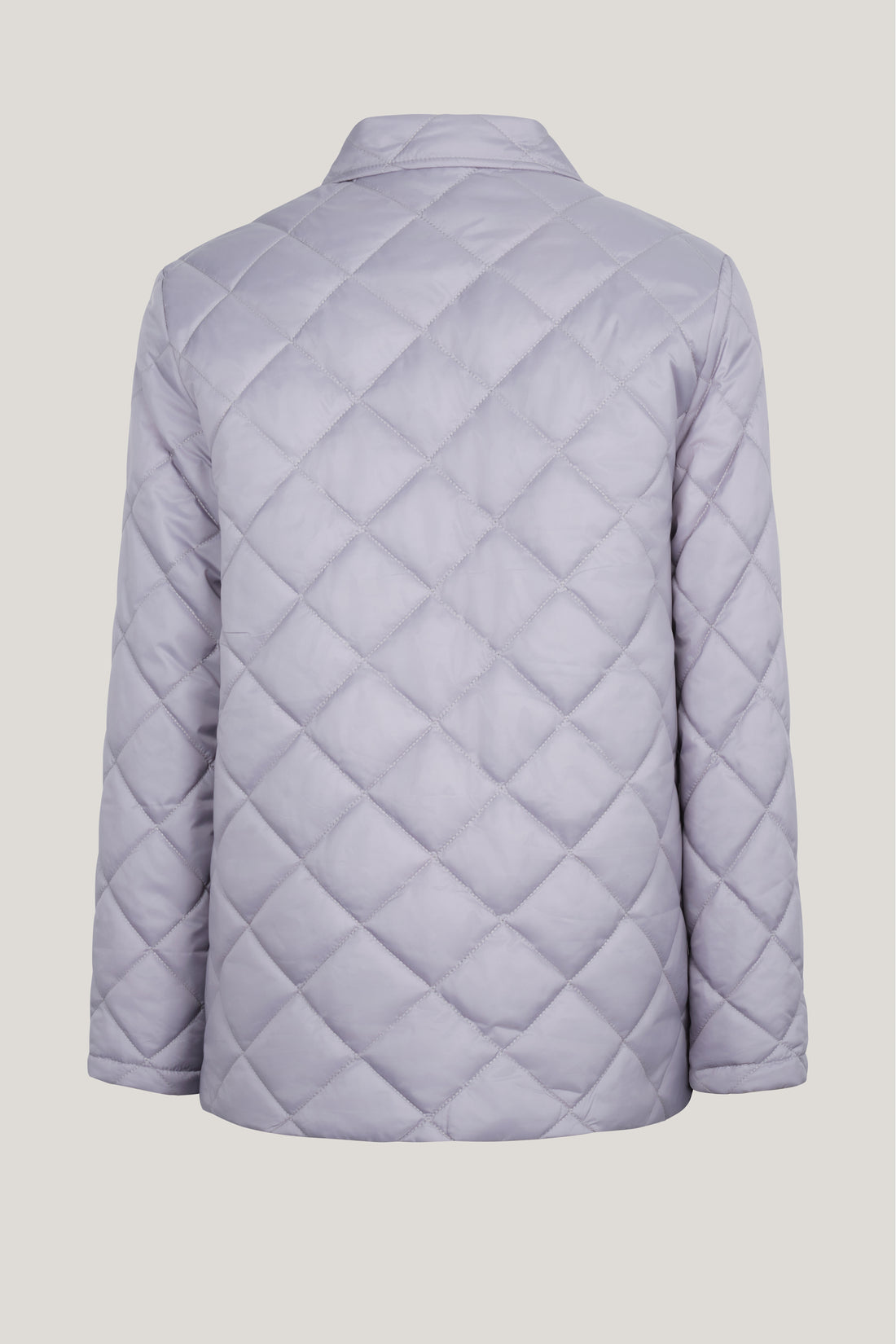 Light Padded Zipper Closure Jacket - Grey