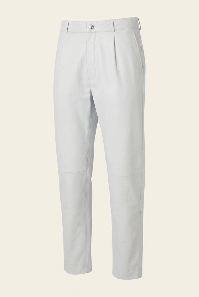 Lambskin Leather Pants - White