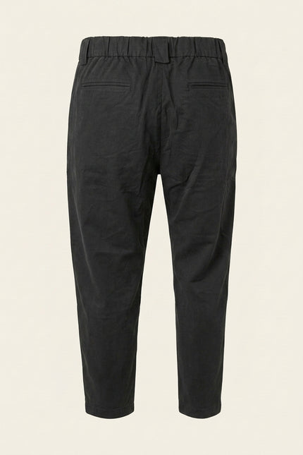 Pleated Trousers - Black - Back