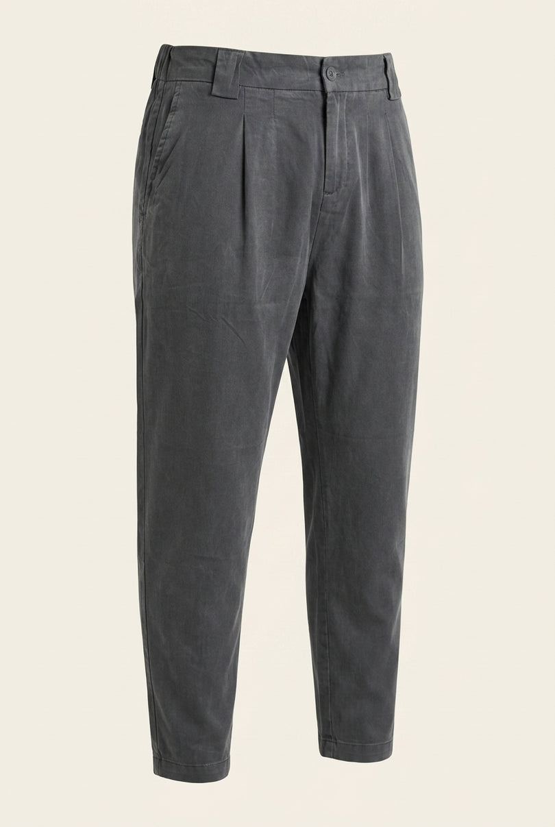 Pleated Trousers - Anthracite - Front