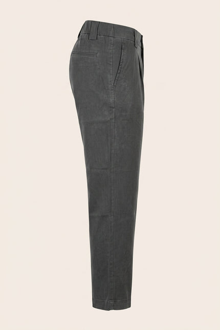 Pleated Trousers - Anthracite - Side