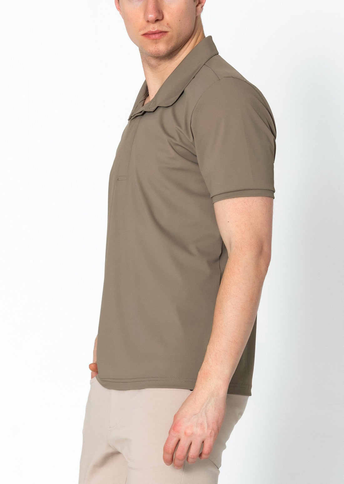 Wrinkle Free Tapered Travel Polo Shirts - Vizon