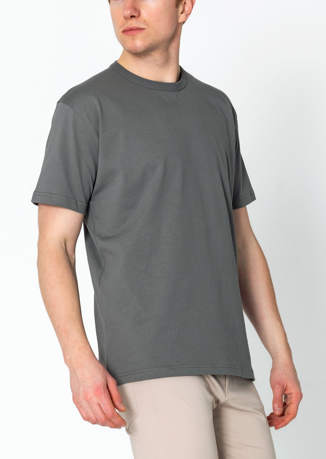 Lightweight Cotton T-shirt - Anthracite