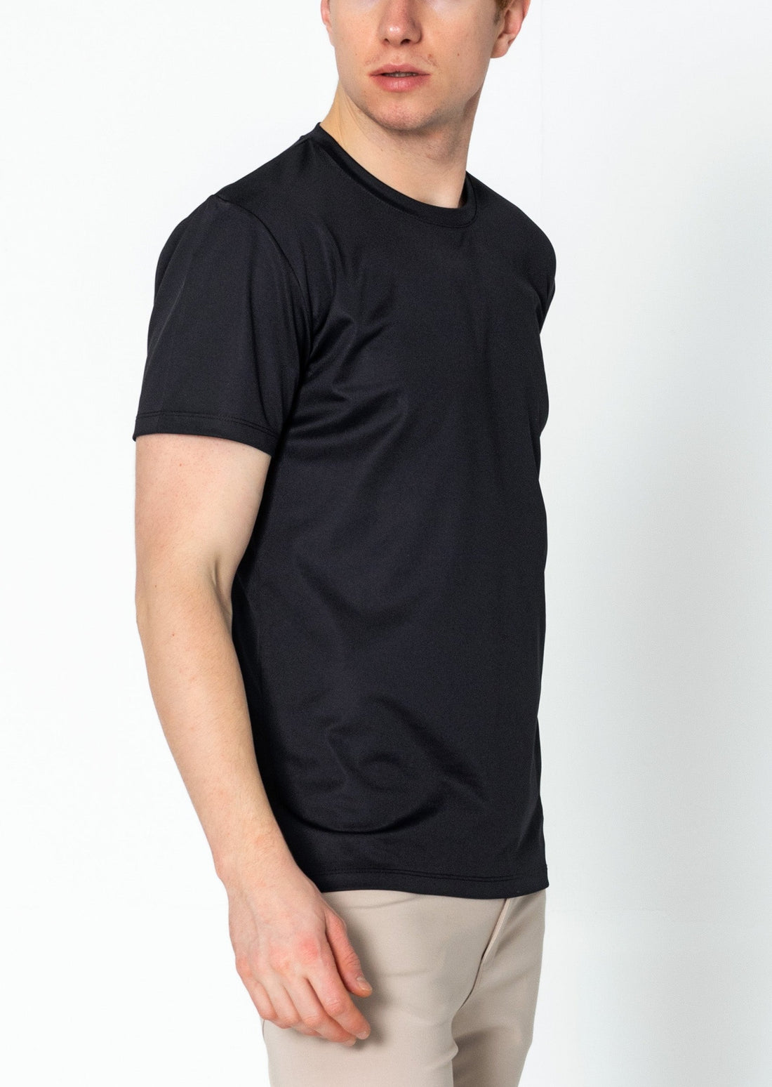Luxurious Glow Crew-Neck T-Shirt - Black