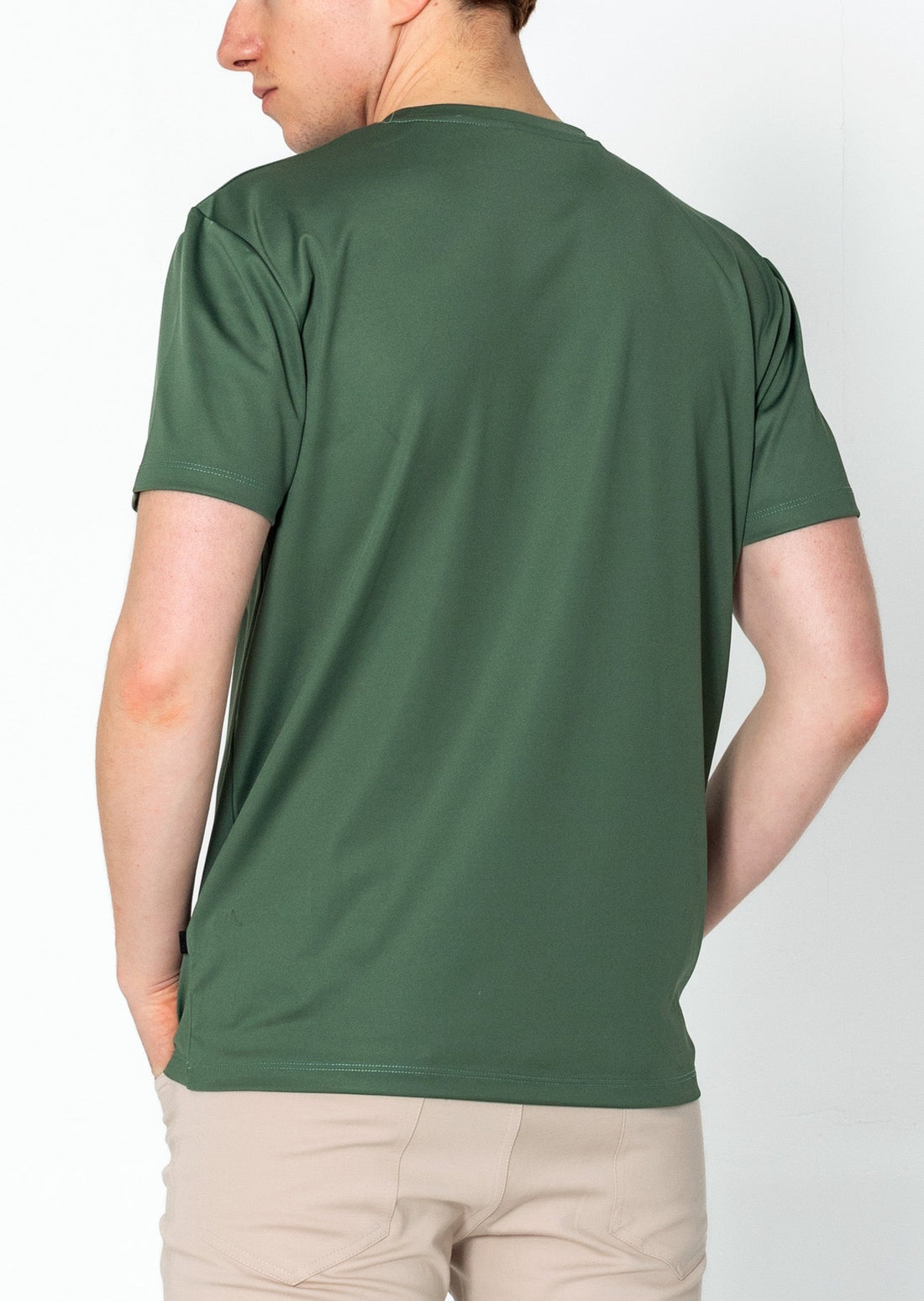 Luxurious Glow Crew-Neck T-Shirt - Khaki