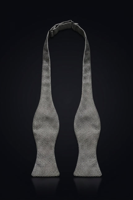 Self-Tie Bow Tie - Black And White Other - front