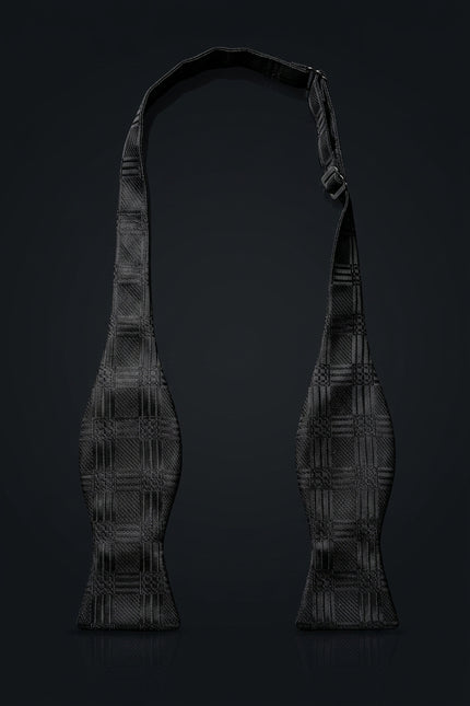 Self-Tie Bow Tie - Black Other - untied