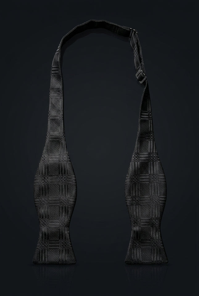 Self-Tie Bow Tie - Black Other - untied