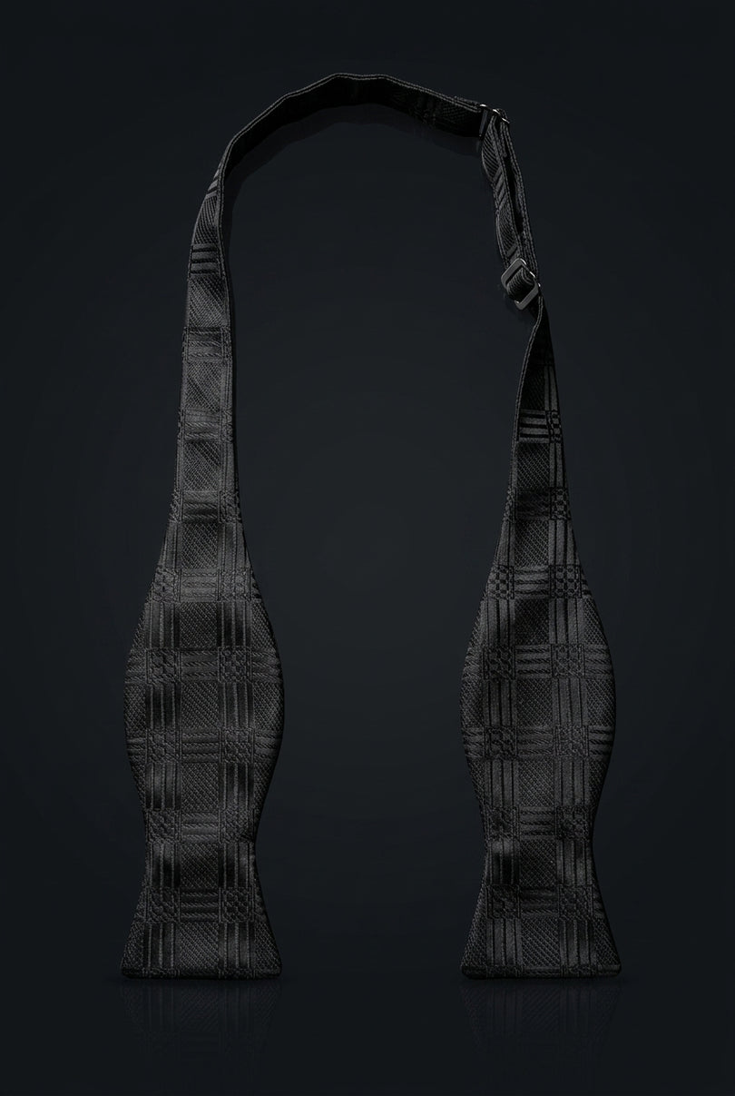 Self-Tie Bow Tie - Black Other - untied