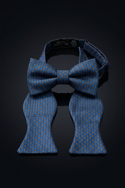 Self-Tie Bow Tie - Blue Black Other - front
