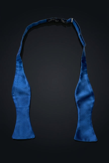 Self-Tie Bow Tie - Blue - untied
